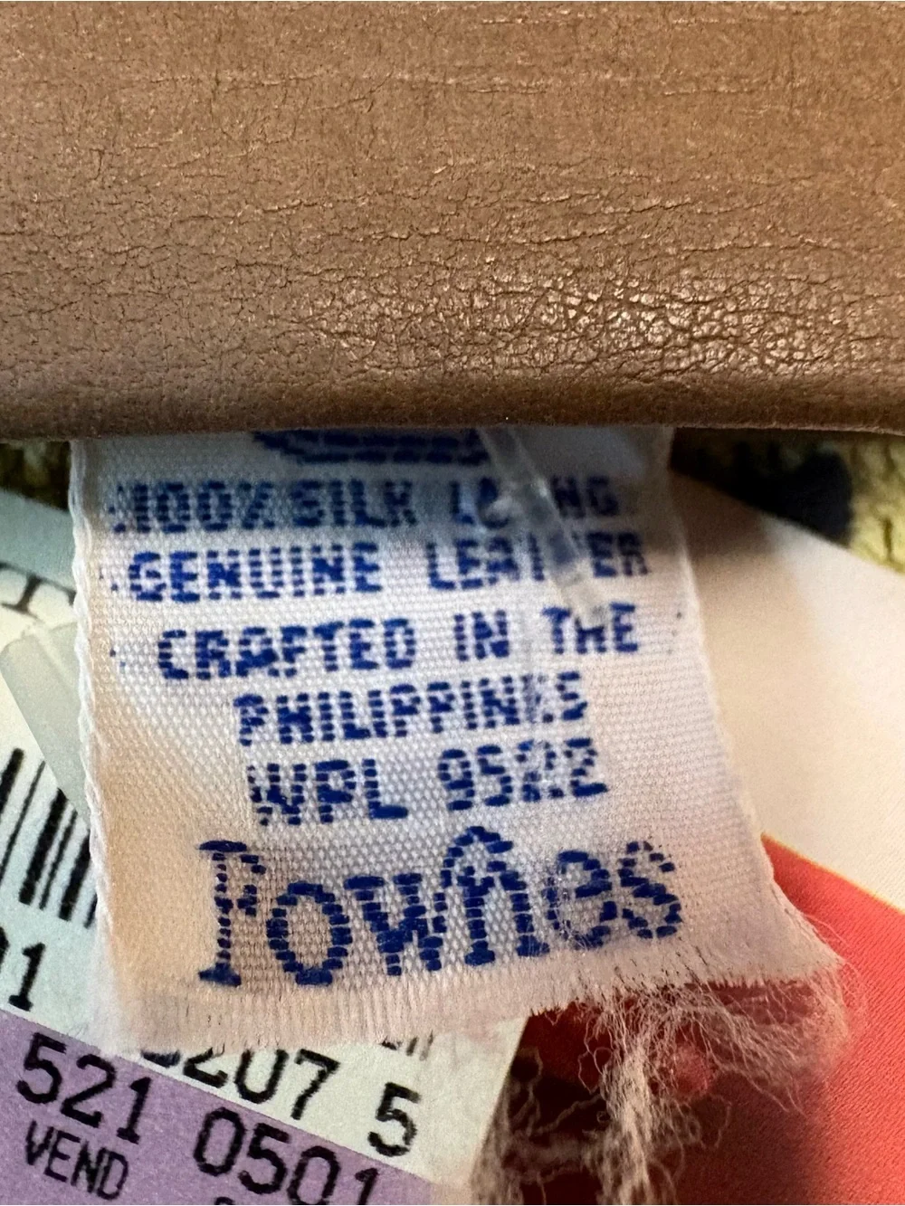 Fownes Ultra Naturals leather gloves.